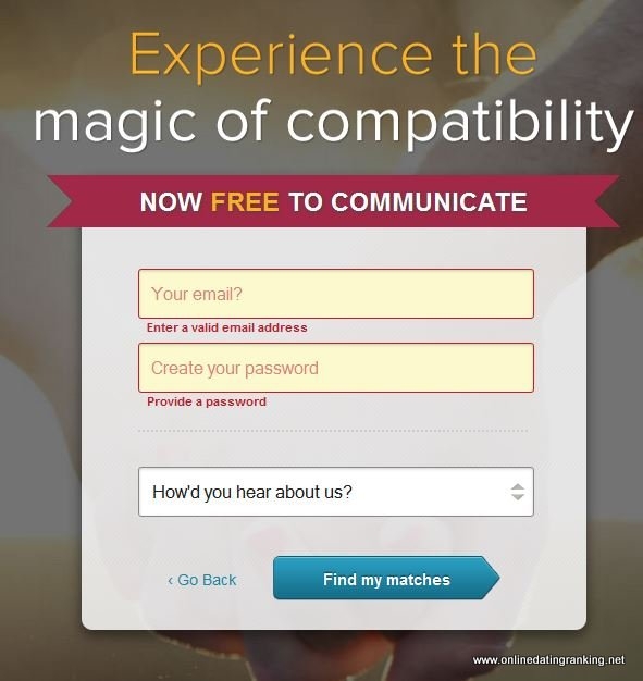 online dating registration